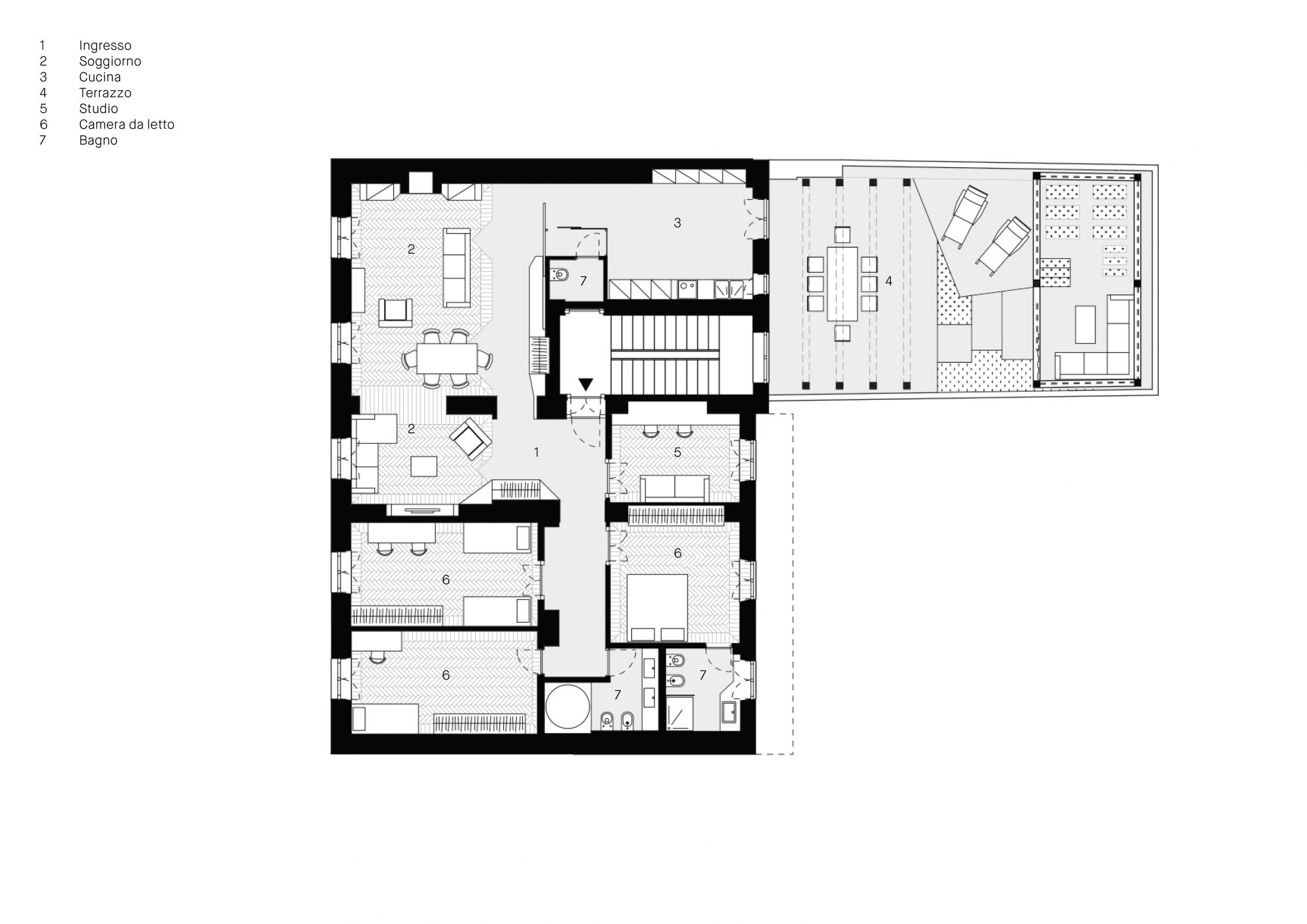 Piante web White and green